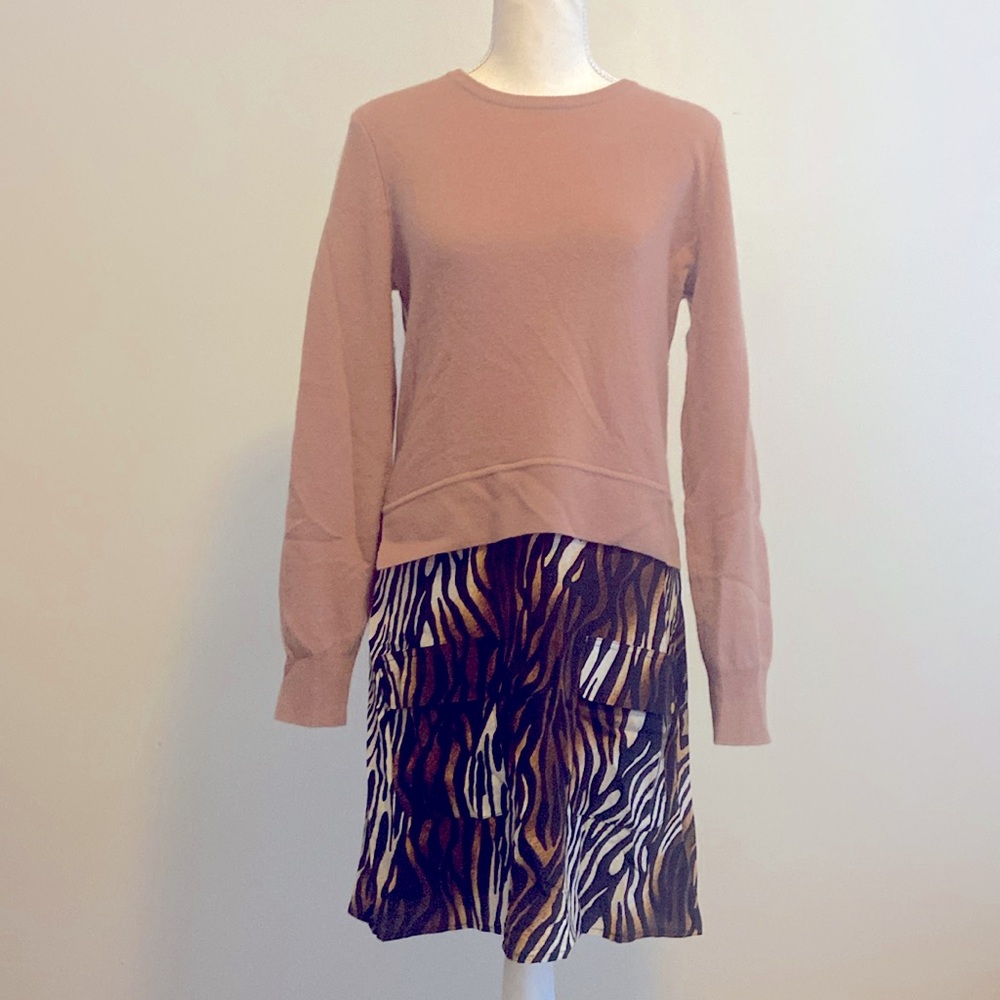 Equipment Cashmere and Silk Combo Dress